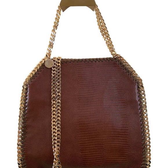 Stella McCartney Handbags - STELLA MCCARTNEY Scale-Embossed Mini Falabella Vegan Bag